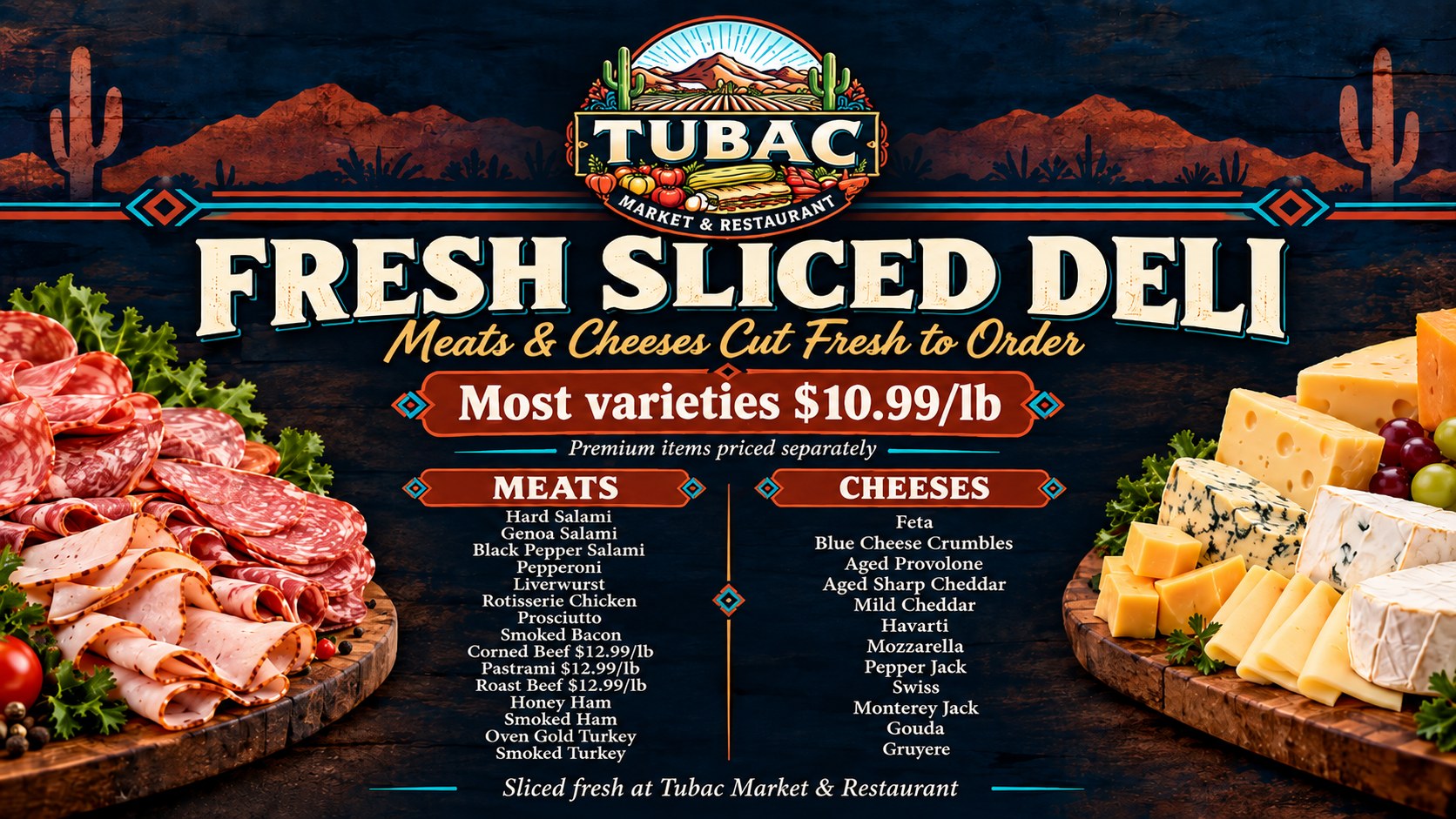 Fresh sliced deli promotion